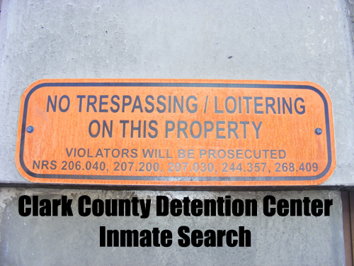No Trespassing or Loitering CCDC Las Vegas
